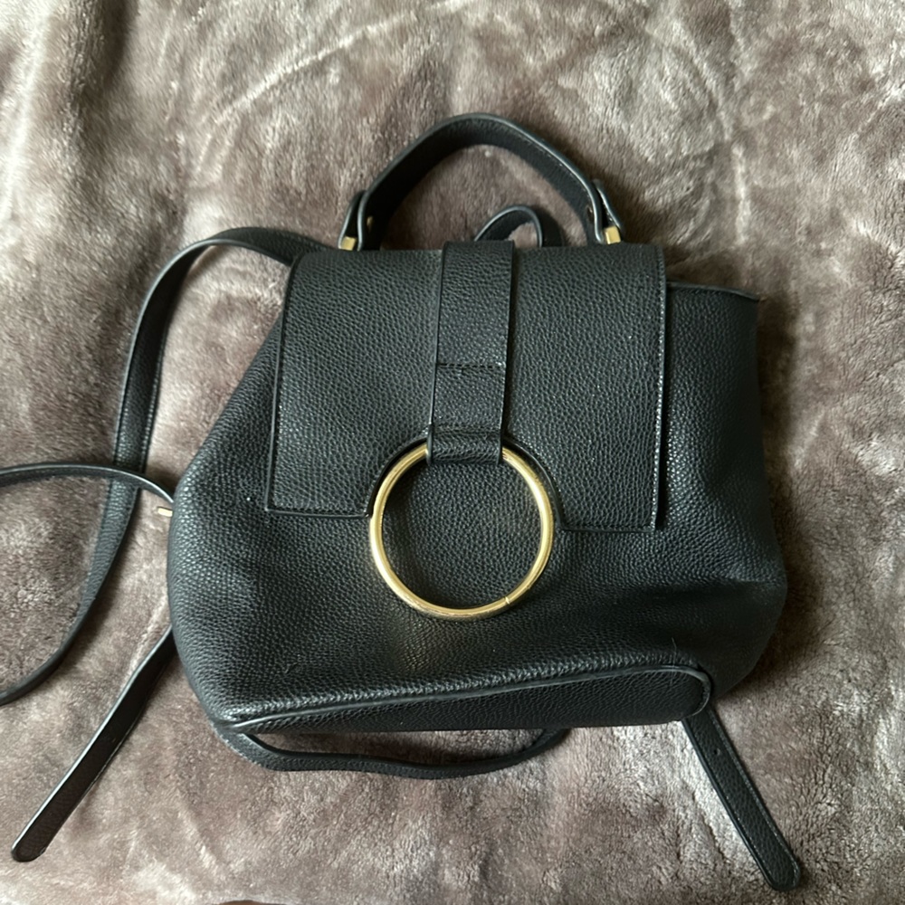 cute black bookbag